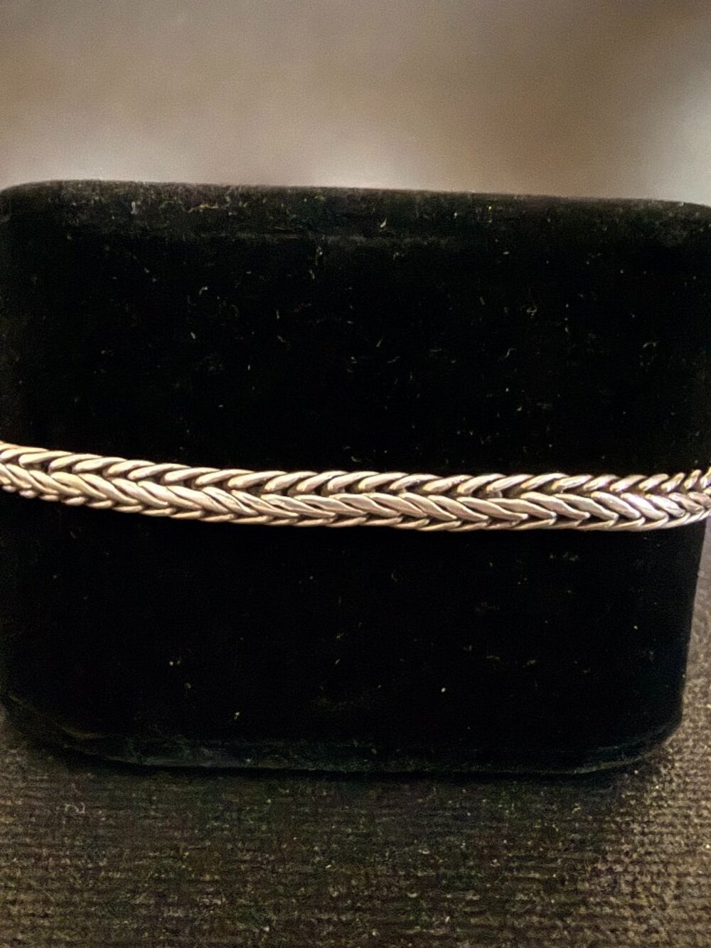 Vintage Sarda Sterling Silver Woven Bracelet 7.5"